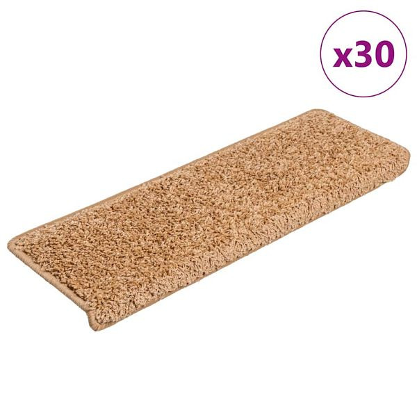 vidaXL Stufenmatten 30 Stk. 65x21x4 cm Beige, 3365827, 8721288459466