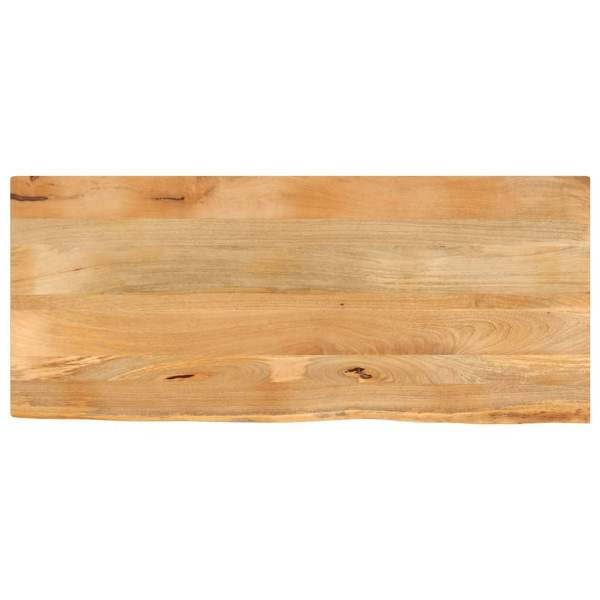 vidaXL Tischplatte mit Baumkante 140x60x3,8 cm Massivholz Mango, 370505