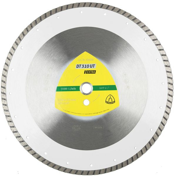 Klingspor DT 310 UT Diamanttrennscheiben 300 x 3 x 20 mm 3 x 10 mm geschlossener Rand Turbo, für Motortrennschleifer, 334092
