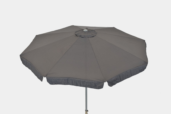 Merxx Marktschirm mit Kurbel, Ø 300 cm, grau, 29000-309