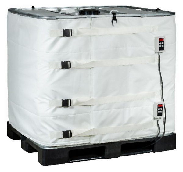Kuhlmann Electro Heat IBC Heizmantel für 640L IBC Für Lebensmittel Und Pharmazie mit 2 digitalem Regler (0-90ºC) 230V 2x1000W 4100x870mm, 24-4430
