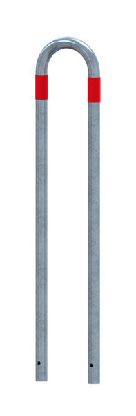 Schake Absperrbügel als Basis - Schutz, rot reflektierenden Streifen, Gesamthöhe: 1400mm, 4L48_70SRO