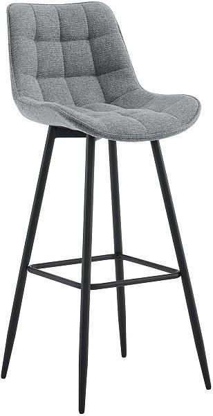 CLP Barhocker Dartford Stoff, grau, 324328, 4255716323707