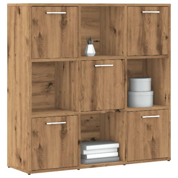 vidaXL Bücherregal Artisan-Eiche 90x28x90 cm Holzwerkstoff, 856059