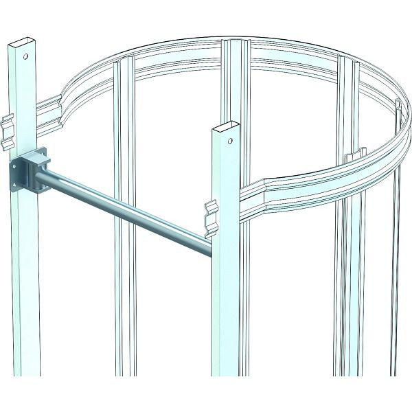 ZARGES Sicherungsschranke mit Schwerkraftverschluss, Stahl verzinkt, 43500