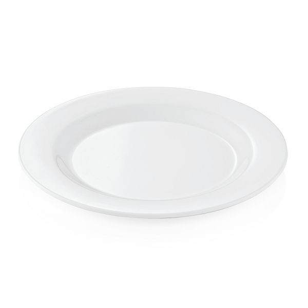 WAS Melamine Teller, flach, Durchmesser 20 cm, weiß, Melamin, VE: 12 Stück, 9360200