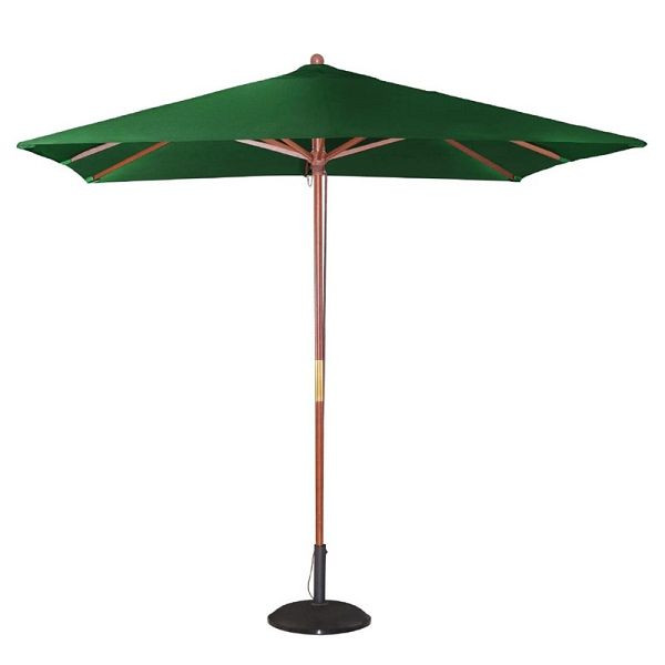 Bolero viereckiger Sonnenschirm grün 2,5m, Flaschenzugsystem, GH989