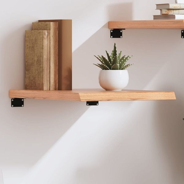 vidaXL Wandregal Hellbraun 40x60x(2-4) cm Massivholz Eiche Behandelt, 363636