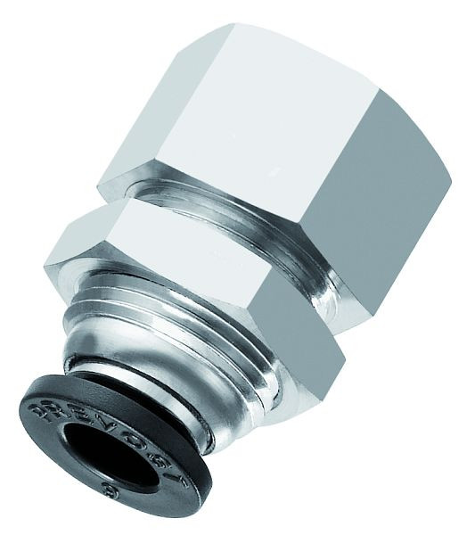 Prevost Gerade Einschraubverbindung für Trennwanddurchführung - zylindrischem Innengewinde-RPD TG, IG BSPP=G 1/4, für Außen-Ø=4mm, VE: 10 Stück, RPD TG0401