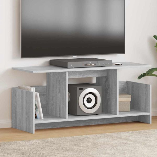 vidaXL TV-Ständer Graues Sonoma 102 x 35 x 45 cm Holzwerkstoff, 890997