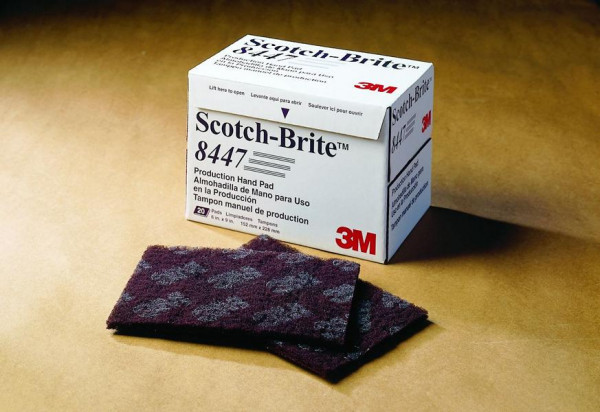 3M Scotch-Brite Production Hand Pad 8447, 152 mm x 228 mm, A VFN, VE: 60 Stück, 7000120942