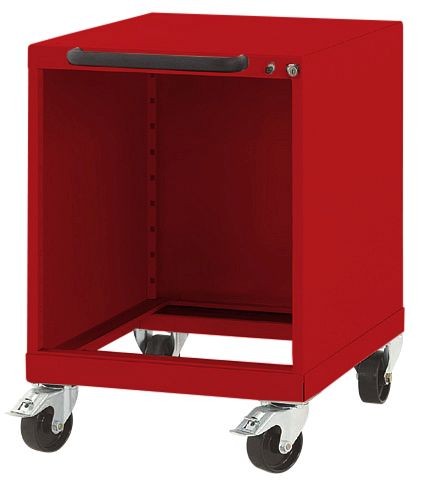 Manuflex Leergehäuse BASETEC mobil, Nutzhöhe 900 mm, in Brillantblau RAL 5007, SP0018.5007