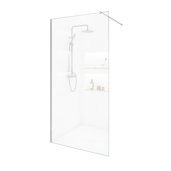 HOME DELUXE Duschabtrennung BAKI Schwarz - 160 x 200 cm, 49810