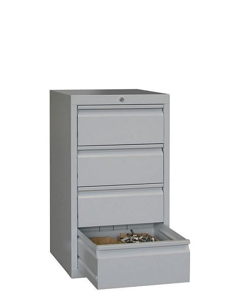 Pavoy Schubladenschrank Gleitführung, 900/500/500, Zylinderschloss, 1 Reihe, 4x200, 43444-050-004-910118