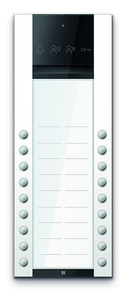 TCS Türkontrollsystem PES PRO Audio Außenstation 18T 2 Spalten AP RAL9010 reinweiß, ASA130218-0019