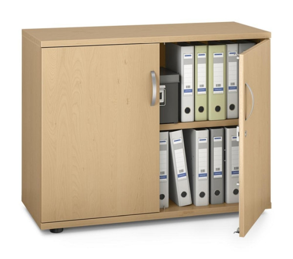 Deskin Flügeltürenschrank MULTI M pro, Dekor: Buchedekor, BxHxT: 1000 x 780 x 420 mm, 250773