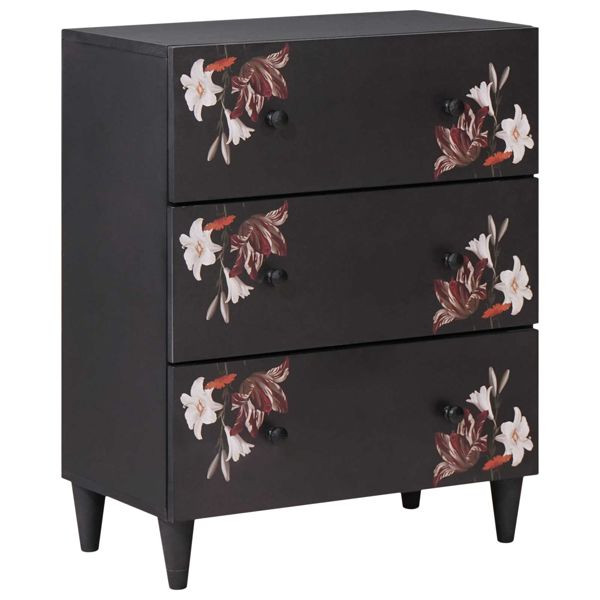 vidaXL Stauraumschränke Mehrfarbig 60 x 33,5 x 75 cm Massivholz Mango, 4018703