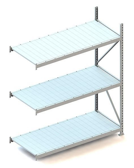 Meta MINI-RACK AR 2200x1800x800 mm, verzinkt, mit Stahlpaneele, Bodenanzahl: 3, 20051242