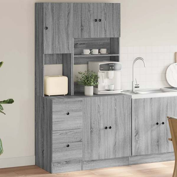 vidaXL Küchenschrank Grau Sonoma 95x50x180 cm Holzwerkstoff, 3276537