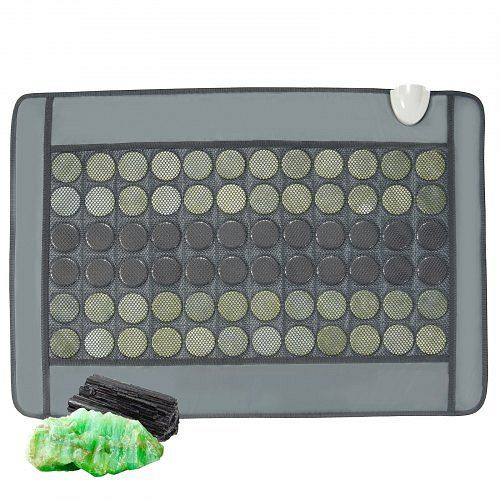 VEVOR Heizgürtel Wärmegürtel Rückenwärmer PU-Leder 48 Jade- & 24 Turmalin-Stein, ZXKYSJRDZXKY47DGGV2