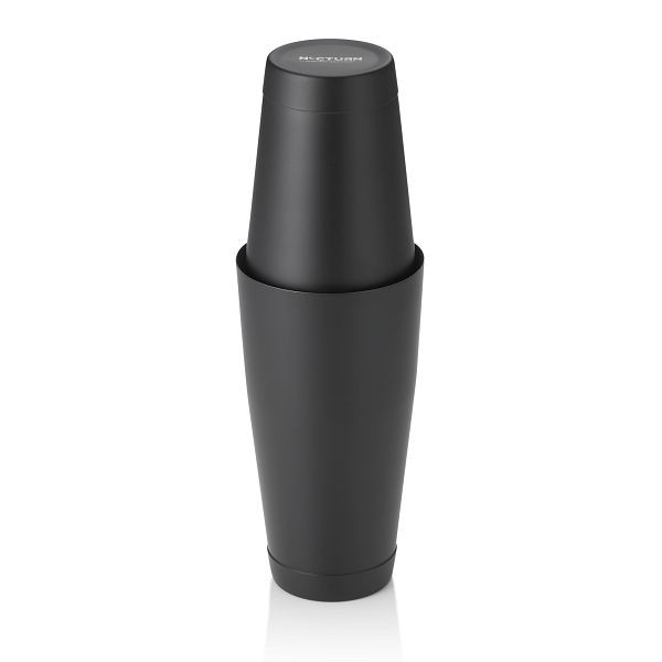 WAS Shaker Tin Tin NOCTURN, 0,8 Liter, Ø 9 cm, schwarz matt, Chromnickelstahl 18/8, 8303180