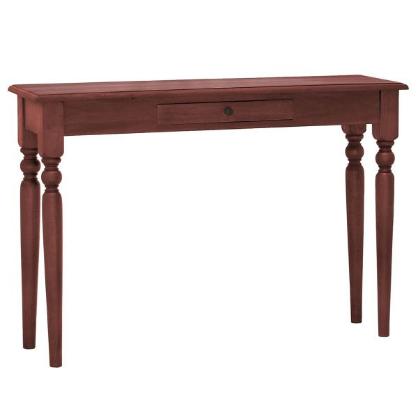 vidaXL Konsolentisch Klassisches Braun 110x30x75cm Massivholz Mahagoni, 332868