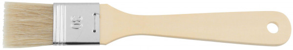 FM Professional Backpinsel 19 cm, 3 cm Naturborsten mit Holzgriff, VE: 6 Stück, 21517