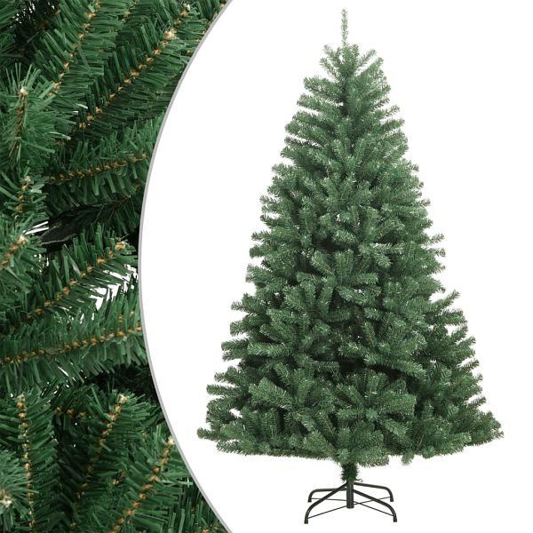vidaXL Künstlicher Weihnachtsbaum Klappbar mit Ständer Grün 150 cm, 356766