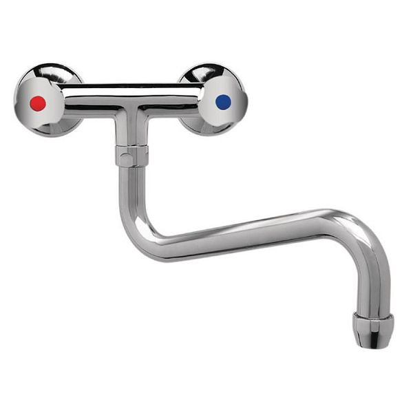 Gastro-Inox "High Performance" Duobloc Niedrigwandmodell 25mm (Ø) Wasserhahn 250mm, High Performance, 402.016