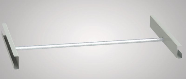 KLW Garderobenstange für Modelle 7FN-LF für Schrankbreite: 950 mm Schranktiefe: 430 mm mit Aufhängprofilen und Fachbodenträger, 7FN-LFXR-GS-GB