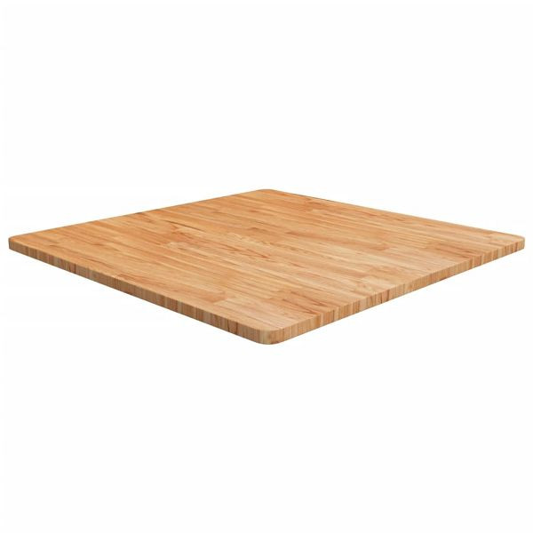 vidaXL Tischplatte Quadratisch Hellbraun 90x90x2,5cm Behandelte Eiche, 343033