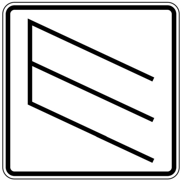 Stein HGS Schrägparken als Sinnbild Nr. 1053-39, 600x600mm /RA1/Alform, 1053-39-212