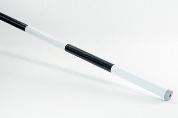 Growi Hindernisstangen aus Holz, schwarz/weiß, 10 cm Durchmesser, 300 cm lang, 10094645