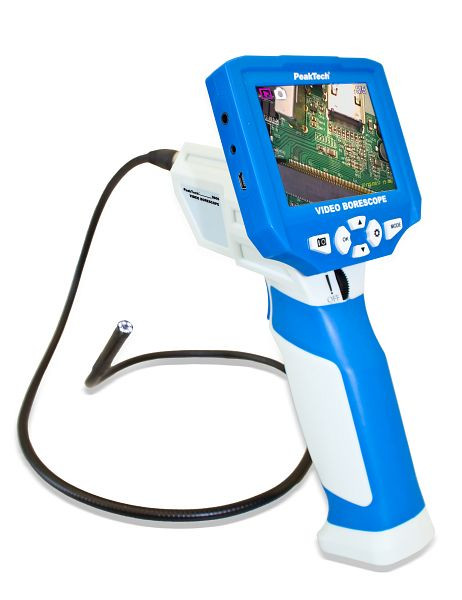 PeakTech Video Endoskopkamera, Bild- und Videoaufzeichnung auf SD, mit TFT-Anzeige, P 5600