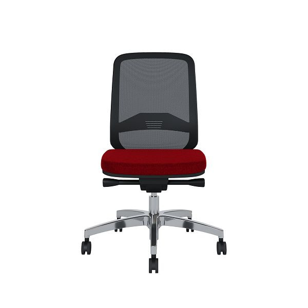 Bisley Bürodrehstuhl Bali, Rückenlehne aus Netzbezug Aluminiumfußkreuz, TN9416 dark red, BALIART0015TN9416