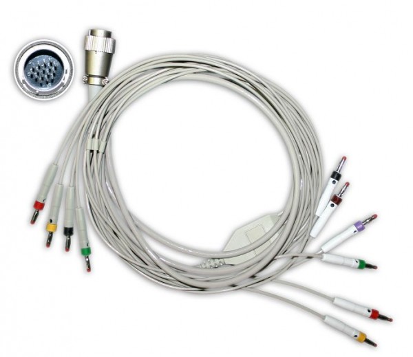 Golmed 10-adriges EKG-Komplettkabel mit Bananenstecker, zu Bosch etc., G400/10