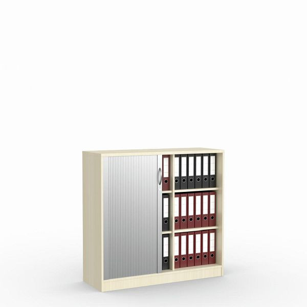 Deskin Rollladenschrank MULTI M, Ahorndekor, B 1200 x H 1145 x T 420 mm, 259021