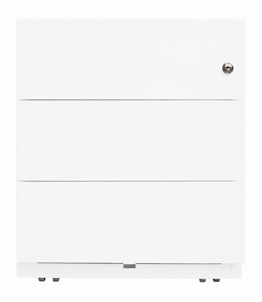 Bisley Rollcontainer Note, 3 Universalschubladen, verkehrsweiß, NWA59M7SSS696