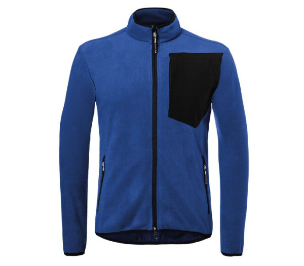 Kübler Fleecejacke, Farbe: kornblau/schwarz, Größe: XS, 1254 6201-4699-XS
