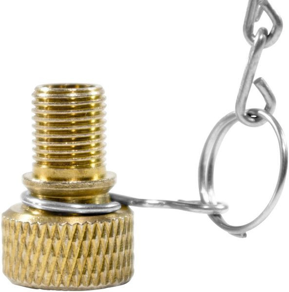 Güde Fahrradnippel SB, inkl. Befestigungskette, geeignet für alle Reifenfüller, 41000