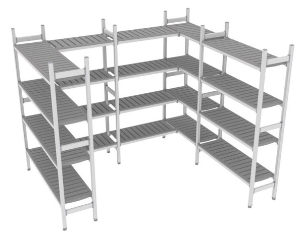 NordCap Regalsystem Z 260-230 / 264-234, 1375 / 700 / 850 / 850 / 1075 x 375 x 1850 mm, 528901062