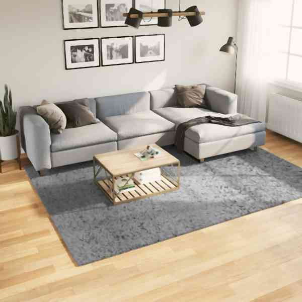 vidaXL Shaggy-Teppich PAMPLONA Hochflor Modern Grau 200x280 cm, 375261
