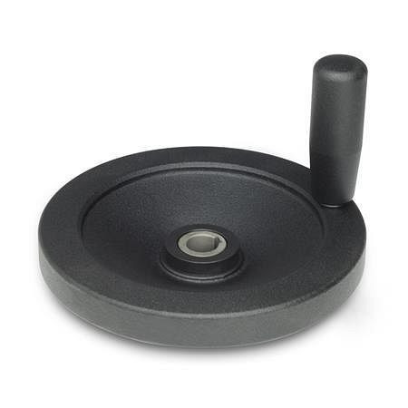 Ganter Sicherheits-Handräder mit Gleitlager (GN 323.4-125-K12-D-ZI), 323.4-125-K12-D-ZI