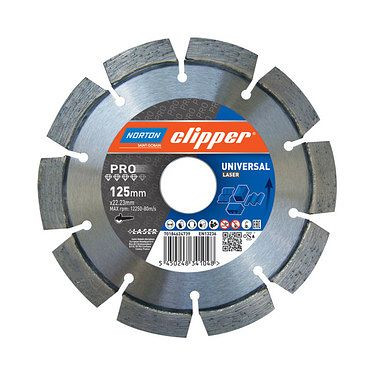 Norton Clipper Scheibe Pro Universal Laser - 350 Ø mm Für weiche bis harte allgemeine Baumaterialien, 70184611209