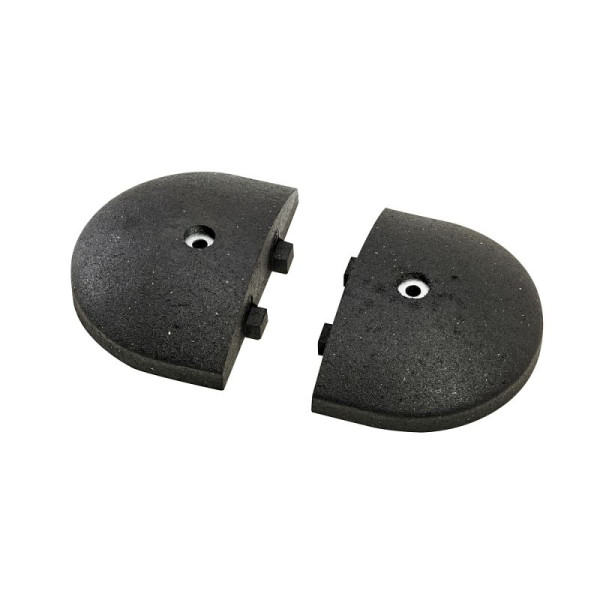 Stein HGS Temposchwelle -Easy Rider-, Endstück mit Zapfen/schwarz,<10 km/h / 225 x 55 mm, 35234