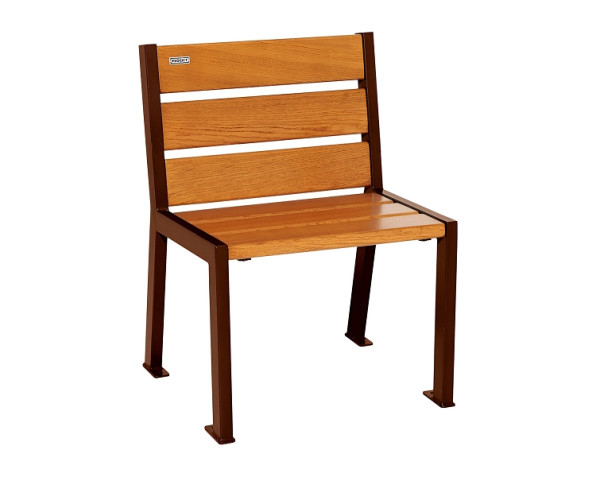 Procity Stuhl Silaos 6 Holzlatten, Ohne Armlehne, Holz & Stahl, helle Eiche/Rost Korken Effekt, 209600.S025.CHEC