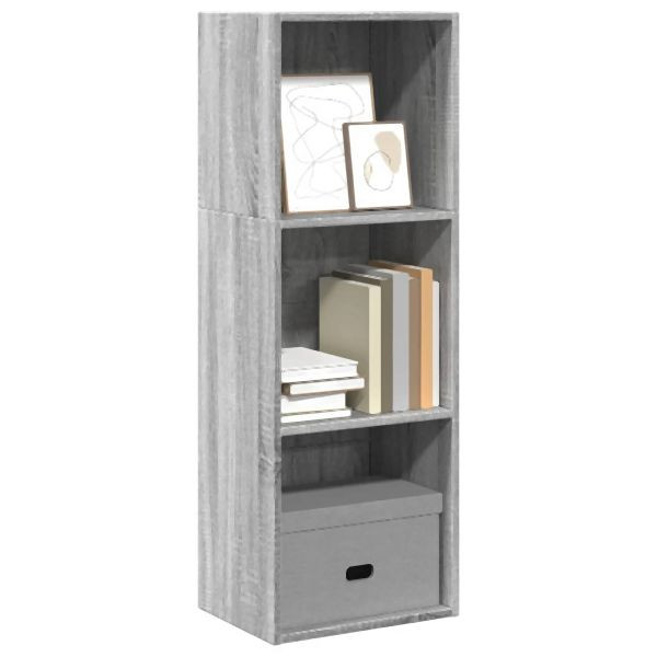 vidaXL Bücherregal Grau Sonoma 40x30x114 cm Holzwerkstoff, 857872