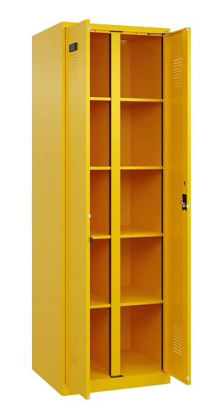 C+P Wäsche-Spind Evolo PLUS, 2 Abteile, 1850x600x500mm, 1023/1023, Verschluss Zylinderschloss, 049002-20B S10049