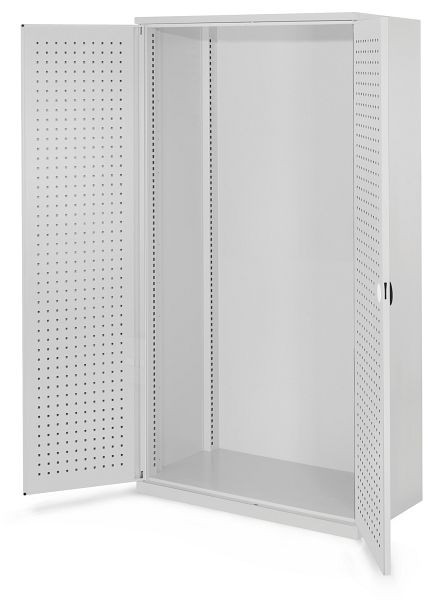 Kappes Schwerlastschrank Leergehäuse Mod 40, 1950 x 1000 x 600 mm, RAL 7035, Ohne Mitteltrennwand, Türinnenseite: RasterPlan Lochplatte, 1462.00.3013