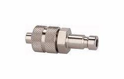 Riegler Nippel NW 2,7, Messing vernickelt, für Schlauch, 107100